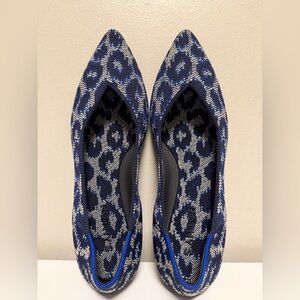 Rothy’s Retired Wildcat Leopard Print Point Flat Shoes Women’s US 9.5